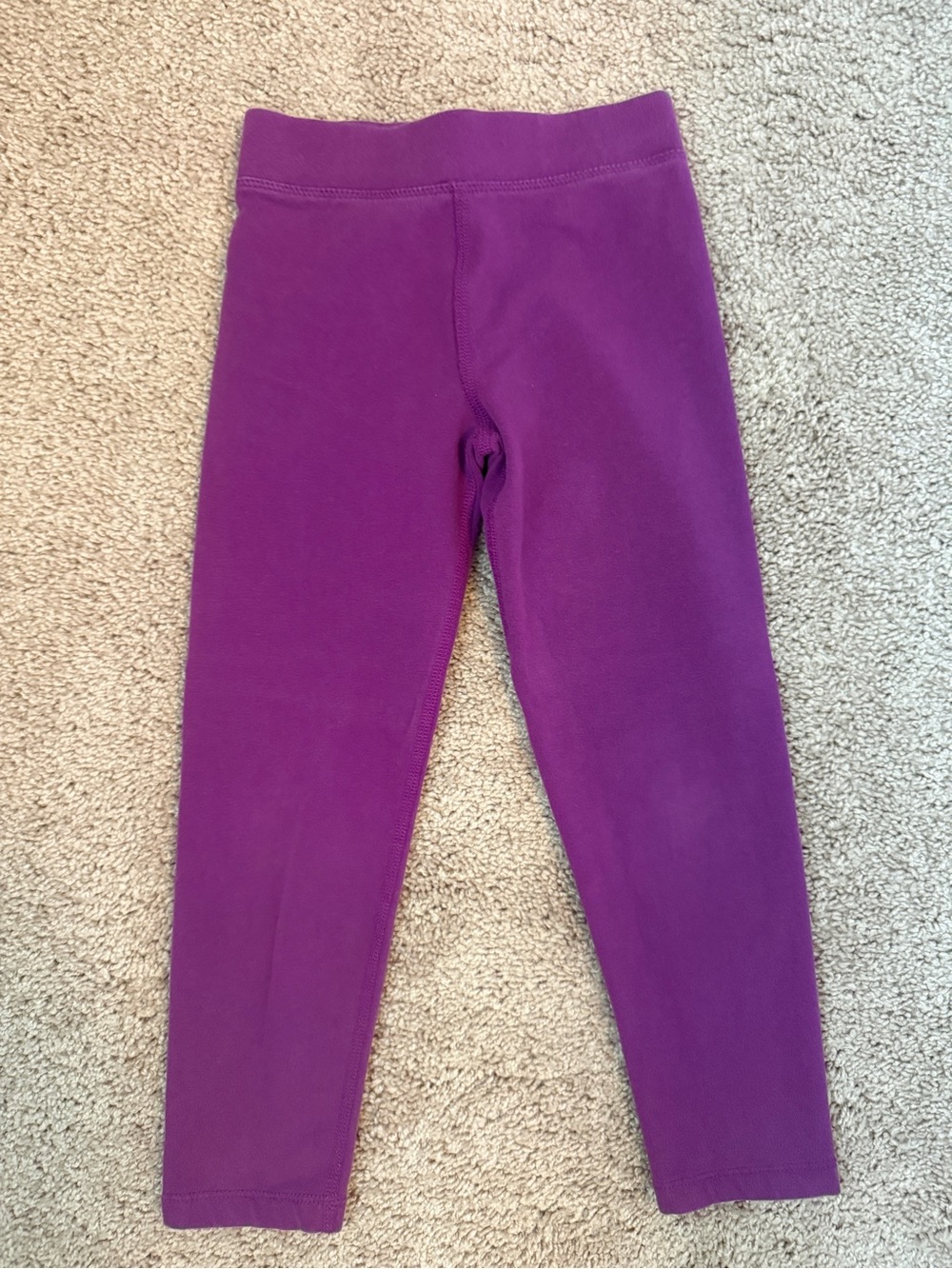 Girls' Fuchsia Stretch Leggings